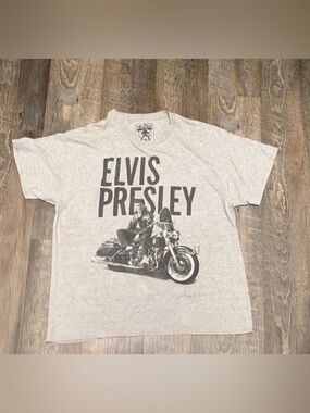 Elvis Presley Graphic Short Sleeve Tee - Gray